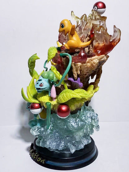 Pokémon Hand Gene Big Three Anime Peripheral Model Statue Ornaments