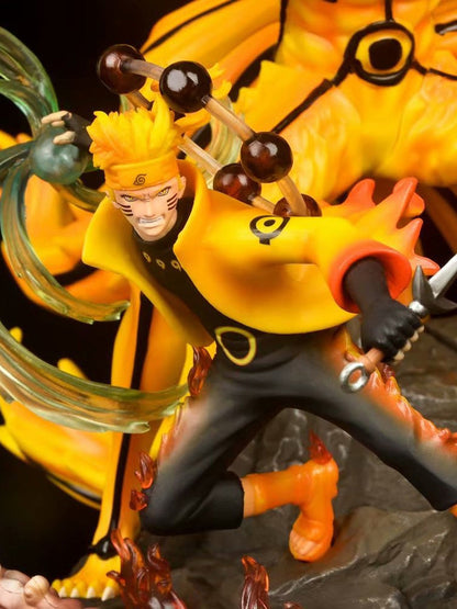 Naruto figure Nine-tailed Fox Naruto Uzumaki Naruto luminous figure anime model statue ornaments