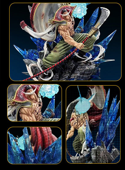 One Piece Four Emperors Whitebeard Anime Model Statue Ornaments