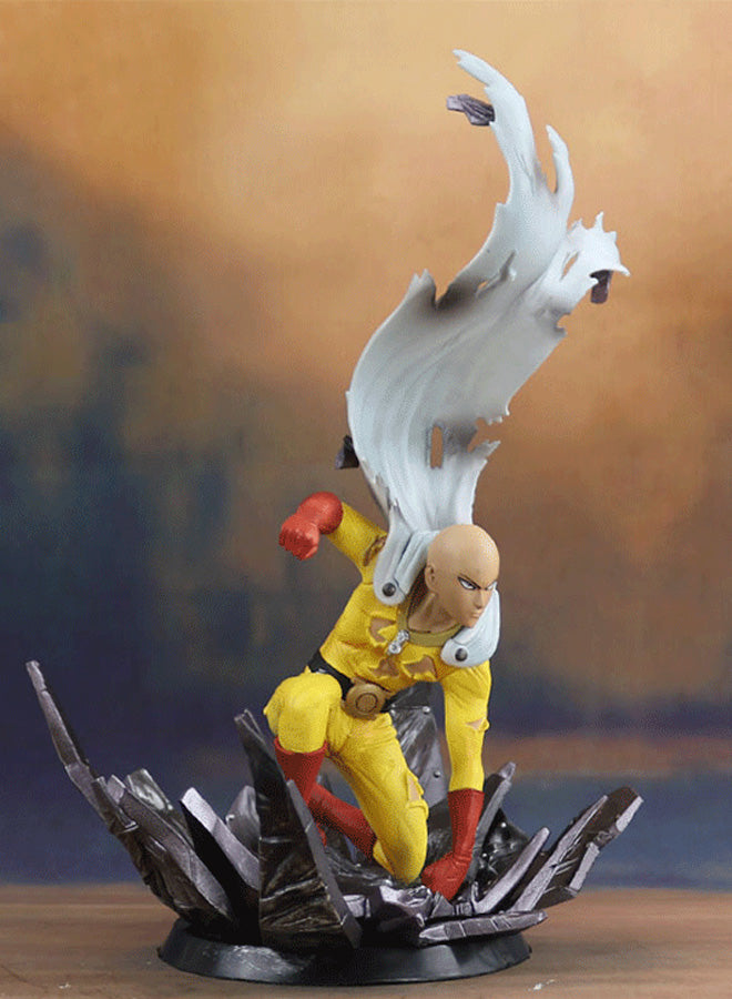 One Punch Man Figure Saitama Bald Cape Anime Model Statue Ornament