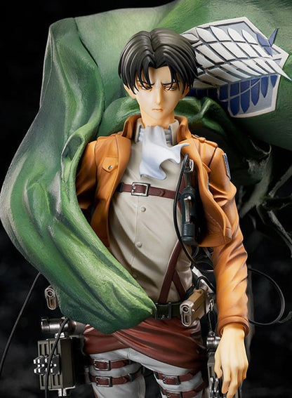 Attack on Titan Figure Cloaked Captain Levi Standing Anime Model Statue Ornament