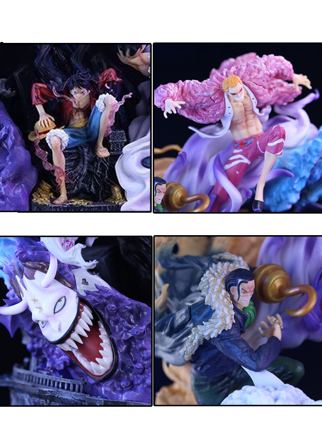 One Piece Figure Rival Series Katakuri, Karasuno, Crocodile, Luffy, and Thor Figure Anime Model Statue Ornaments