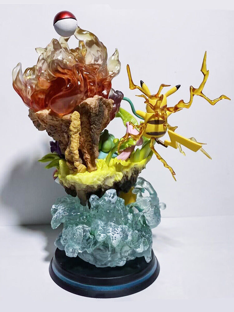 Pokémon Hand Gene Big Three Anime Peripheral Model Statue Ornaments