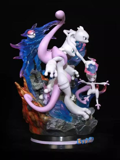 Pokémon Hand Mewtwo Fantasy Anime Peripheral Model Statue Ornaments