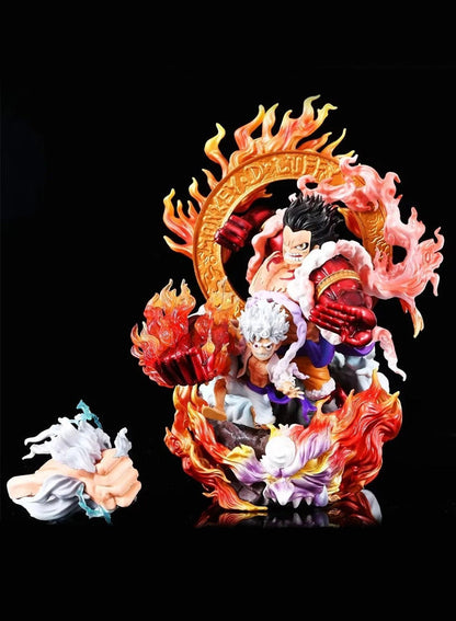 One Piece Luffy Nika form anime figure