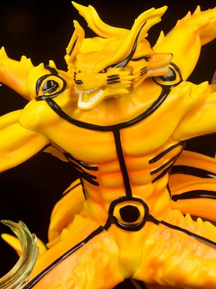 Naruto figure Nine-tailed Fox Naruto Uzumaki Naruto luminous figure anime model statue ornaments