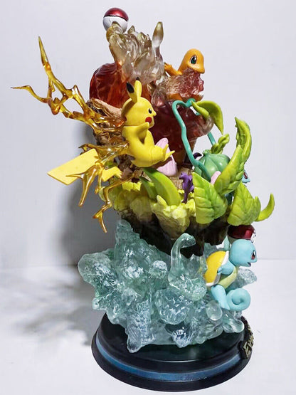 Pokémon Hand Gene Big Three Anime Peripheral Model Statue Ornaments