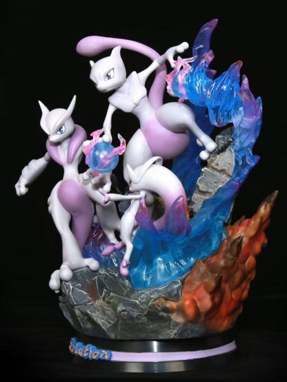 Pokémon Hand Mewtwo Fantasy Anime Peripheral Model Statue Ornaments