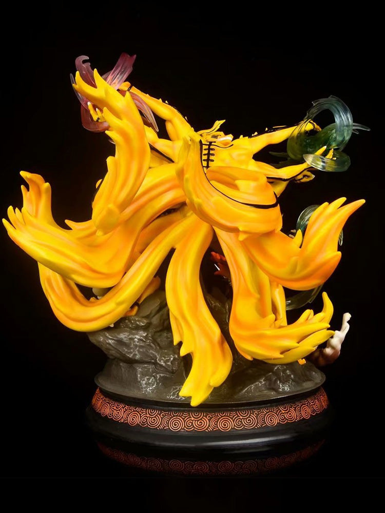 Naruto figure Nine-tailed Fox Naruto Uzumaki Naruto luminous figure anime model statue ornaments