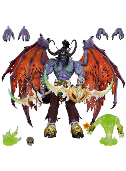 World of Warcraft Demon Hunter Illidan Stormrage Anime Model Statue Ornament