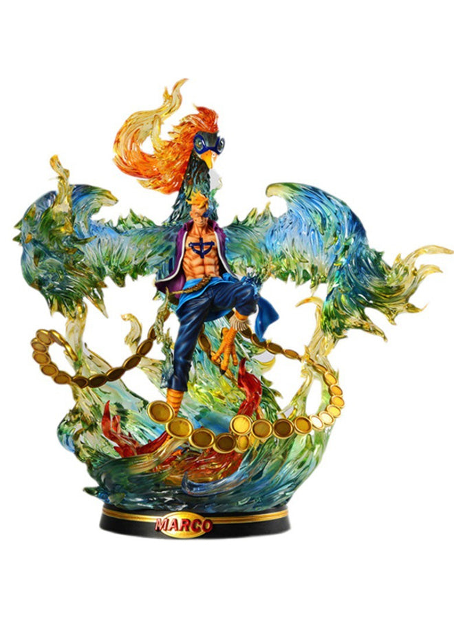 One Piece Captain Whitebeard Figure Phoenix Figure Anime Model Statue Ornament