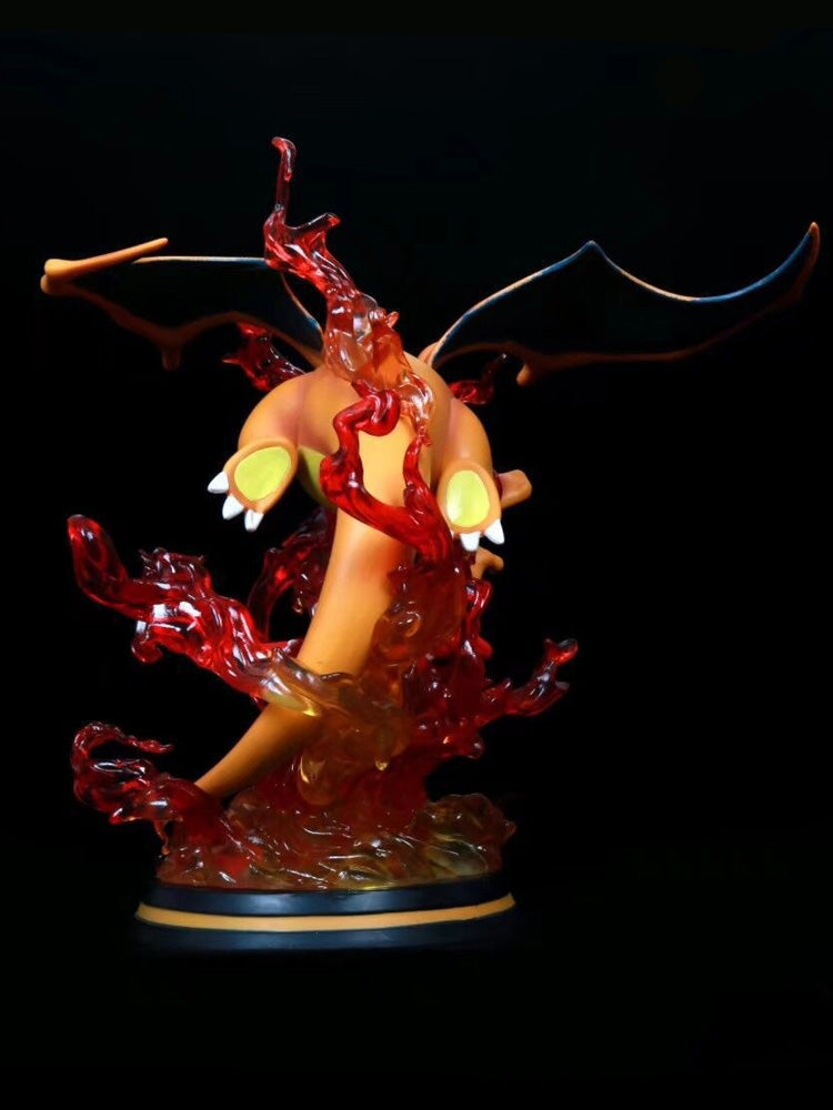 Pokémon Charizard glowing evolution scene anime peripheral model statue ornaments