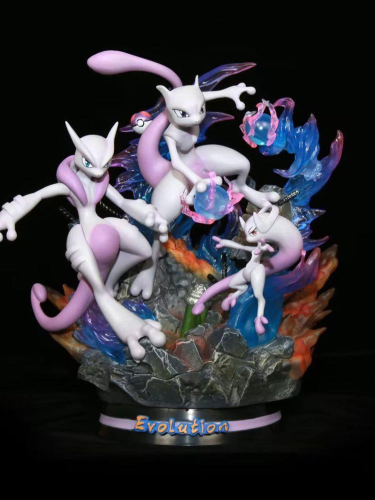 Pokémon Hand Mewtwo Fantasy Anime Peripheral Model Statue Ornaments