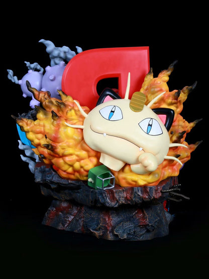 Pokémon Team Rocket Anime Peripheral Model Statue Ornaments