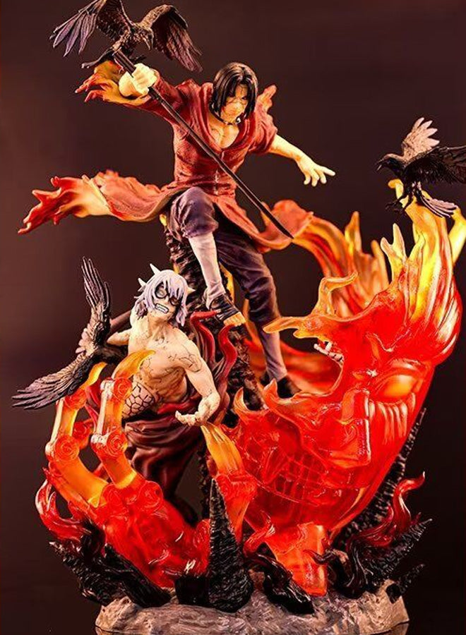 Naruto action figure, burning wind itachi anime model statue ornament