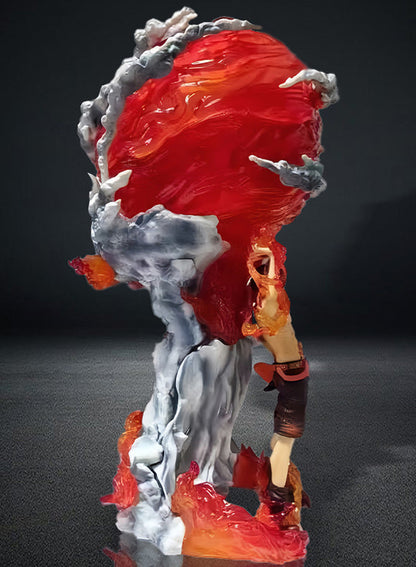 One Piece Figure Fireball Entei Ace Figure Anime Model Statue Ornament