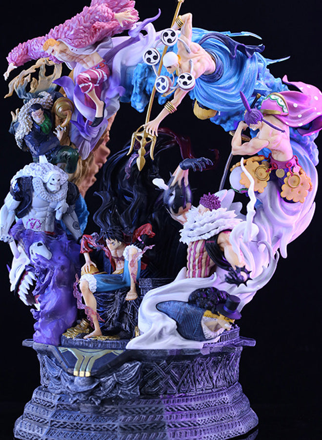 One Piece Figure Rival Series Katakuri, Karasuno, Crocodile, Luffy, and Thor Figure Anime Model Statue Ornaments