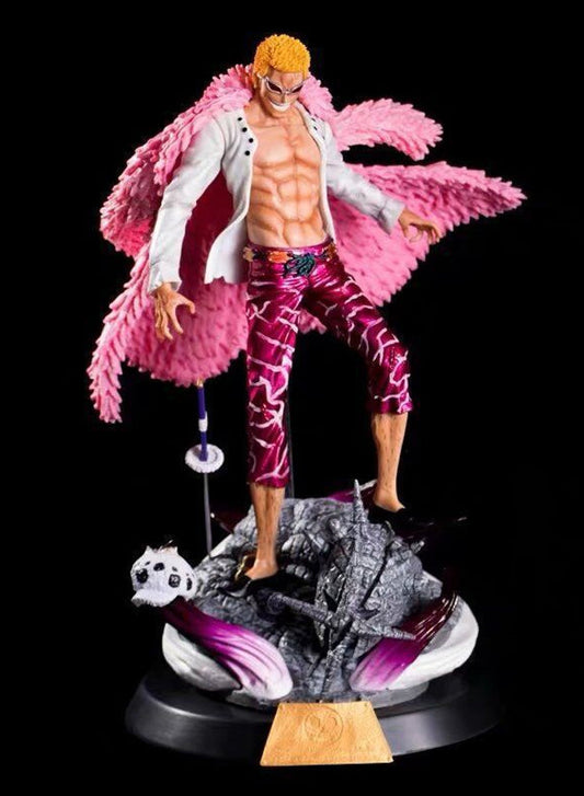 One Piece Figure Shichibukai Don Quixote. Doflamingo Figure Anime Model Statue Ornaments