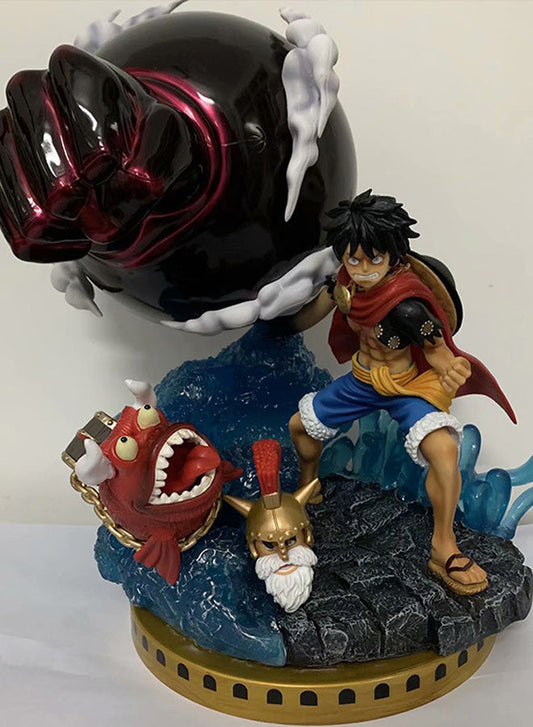 King of Thieves hand-do competition field gladiators Luffy hand-do anime model statue ornaments