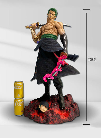 One Piece Figure Carrying a Sword Zoro 7 Figure Anime Model Statue Ornament