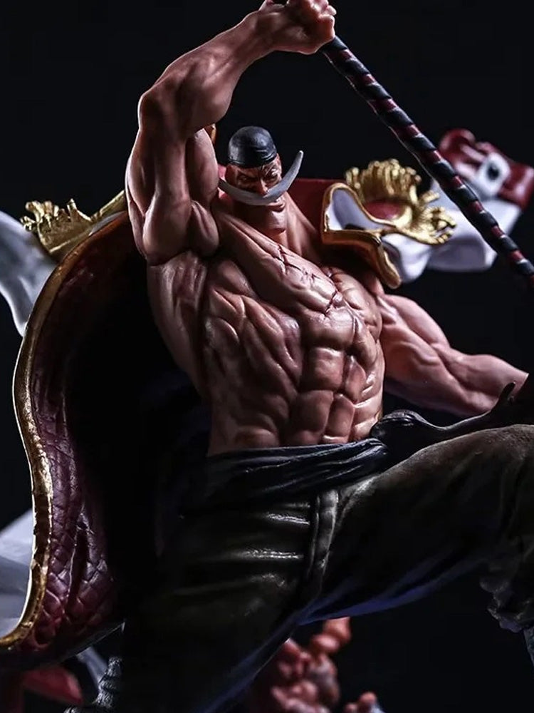 One Piece Figure Four Emperors Whitebeard Mariner War Illuminating Figure Anime Model Statue Ornaments