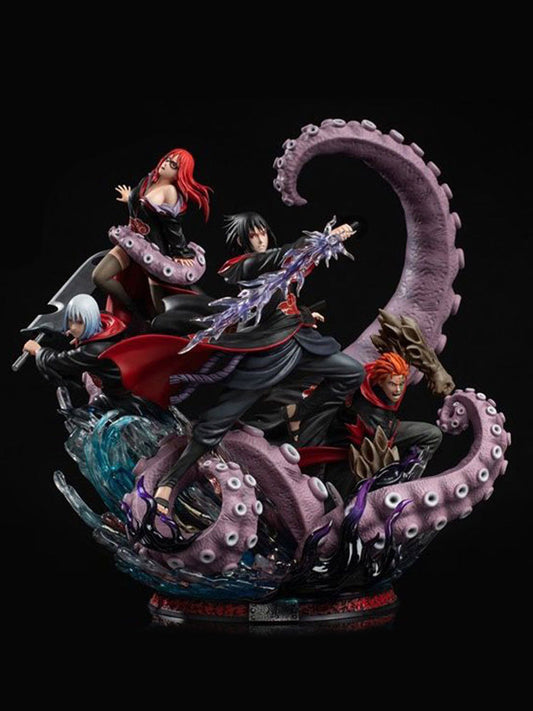 Naruto action figure Hawk Squad anime model statue ornaments