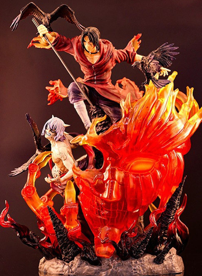 Naruto action figure, burning wind itachi anime model statue ornament