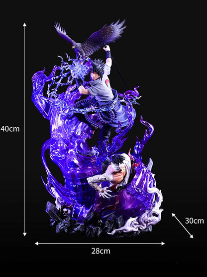 Naruto action figure, Sasuke anime model statue ornament